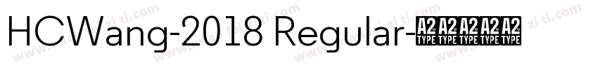 HCWang-2018 Regular字体转换
